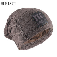 Zima dorosłych mężczyzn ciepłe czapki Skullies moda list dzianiny kobiety kapelusz odkryty kolorowe dorywczo kości marki miękkiej wełny Gorras 1